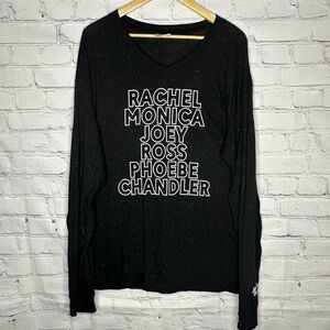 Jadelynn Brooke Friends V-Neck long sleeve 
Graphic Tee